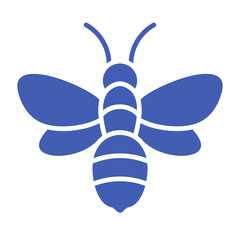 Bee Multicolor Glyph Icon