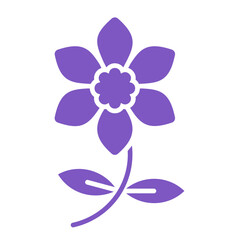 Daffodil Multicolor Glyph Icon