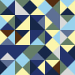 Abstract geometric Bauhaus pattern design. Vector circle, triangle and square lines color art design. Colorful Bauhaus background pattern. 