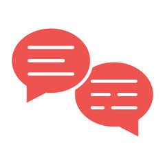 Chat Multicolor Glyph Icon