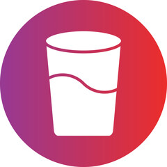 Water Glass Icon Style
