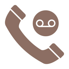 Recorded Call Multicolor Glyph Icon