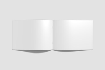 Blank open a4 brochure mockup