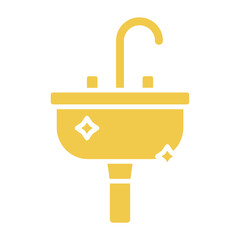 Sink Multicolor Glyph Icon