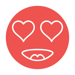 In Love Multicolor Glyph Icon