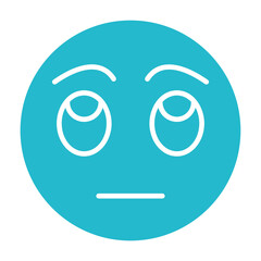 Rolling Eyes Multicolor Glyph Icon