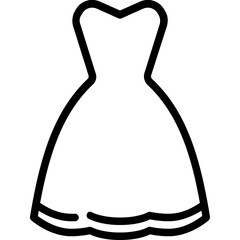 bride dress icon