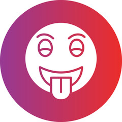 Obraz premium Tongue Out Icon Style