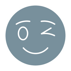 Wink Multicolor Glyph Icon