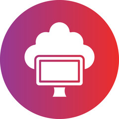 Cloud Computing Icon Style
