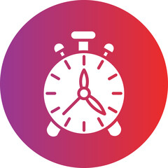 Fototapeta premium Alarm Clock Icon Style