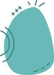 Line art. Abstract fun design with green color. green pastel tone.