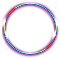Shining circle frame Transparent Background