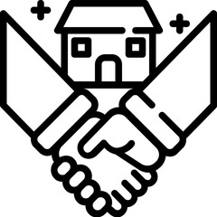 hosue hand icon