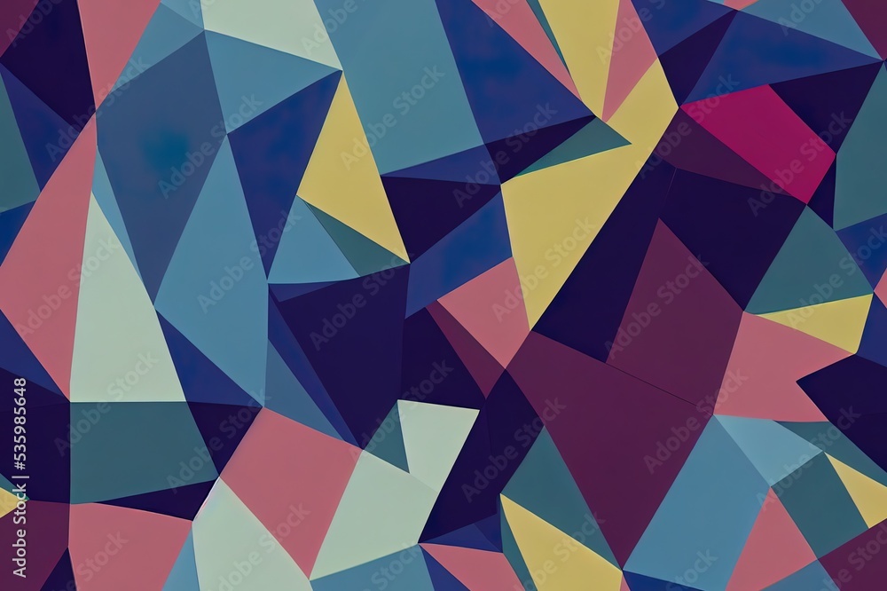 Poster abstract polygonal space with dots and lines motion. data technology and scientific illustration. 3d