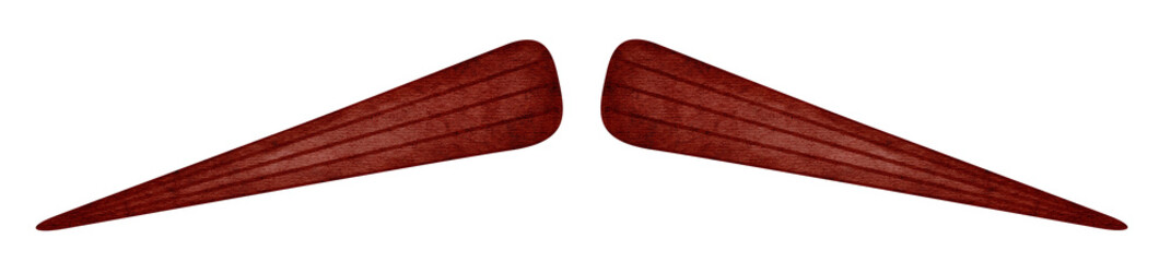 brown hipster mustache watercolor illustration