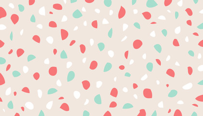 Terrazzo background grey red blue abstract simple vector