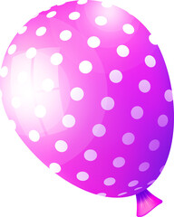 Realistic red balloons for party event design