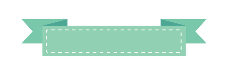 pastel ribbon banner illustration	
