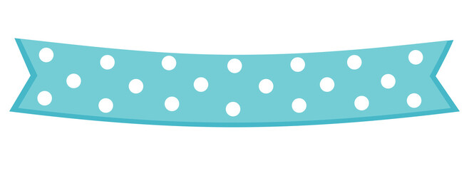 pastel ribbon banner illustration	
