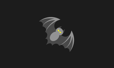 Spooky Bat animal icon vector illustration eps8