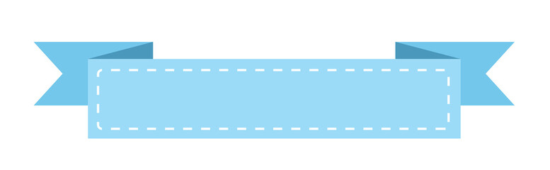 pastel ribbon banner illustration	
