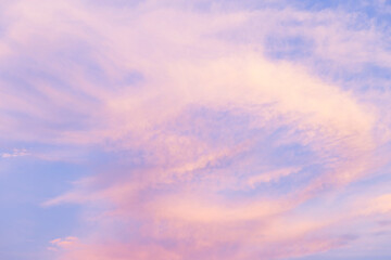 Naklejka na ściany i meble Evening sky background, twilight time sky, nature background