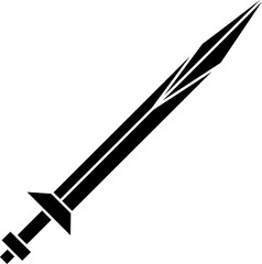  Vector Sword Icon Symbol illustration on white background..eps