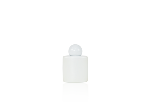 White plastic bottles with contains white material with clipping path.