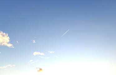 blue sky with clouds