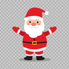 Cute Christmas character icon. Santa Claus