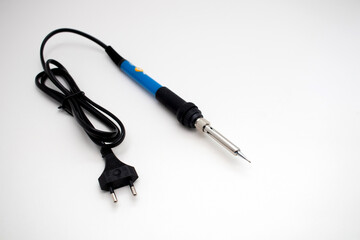 Electric Soldering Iron on a white background