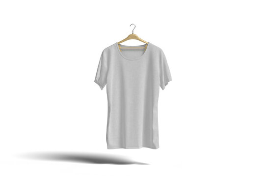 White T Shirt On Hangers