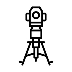 An outline icon design of theodolite