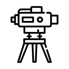 An outline icon design of theodolite