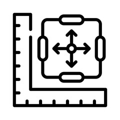 Ready to use line icon of home design 