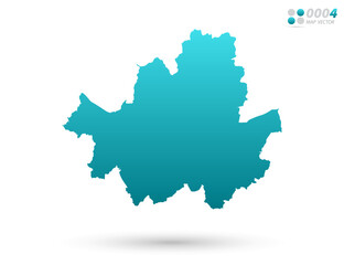 Vector blue gradient of Seoul map on white background. Organized in layers for easy editing.