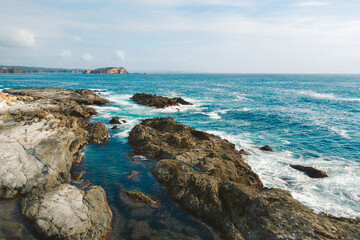 Coastal seascape with views to small islands © Leah-Anne Thompson