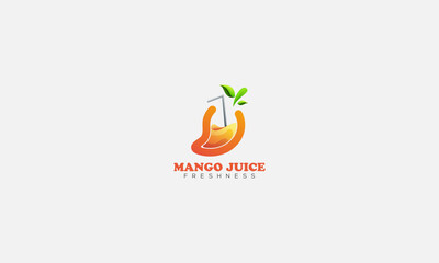 Mango Juice Modern Gradient Colorful Logo