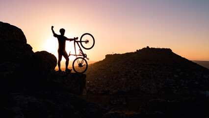 crazy biker evening tour ; reach the top of the mountains and have a successful ride