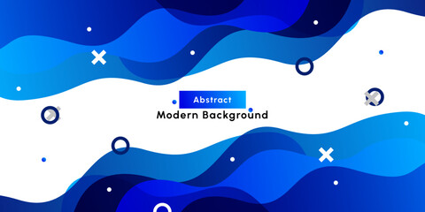 Abstract colorful blue curve background