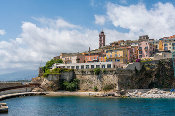 Bastia citadel on a sunny summer day. Corse France.