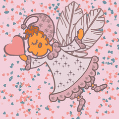 angel with heart