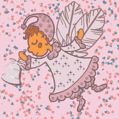 angel with heart