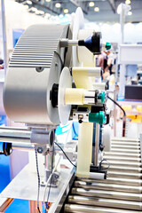 Labeling machine on exhibition