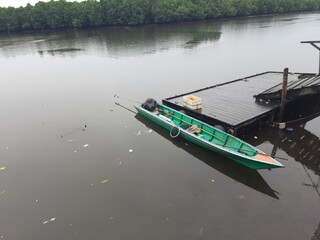 boat on the river