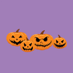 flat Happy halloween vector