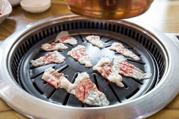 grilled meat and vegetables