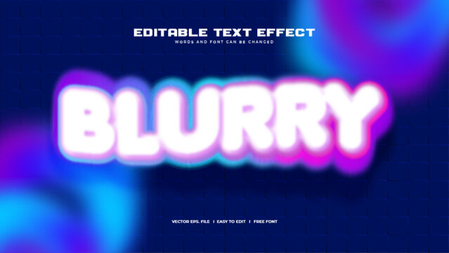 Psychedelic Blurry Text Effect