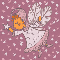 valentine card with birds and hearts